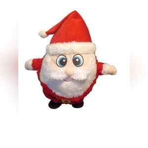 Santa Claus Faux Fur Plush Toy - Red and White